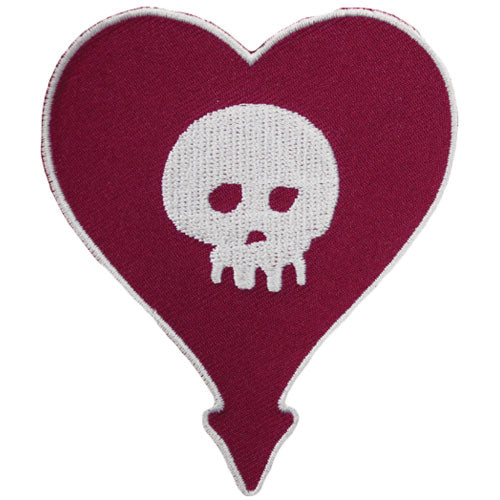 Heartskull Embroidered Patch