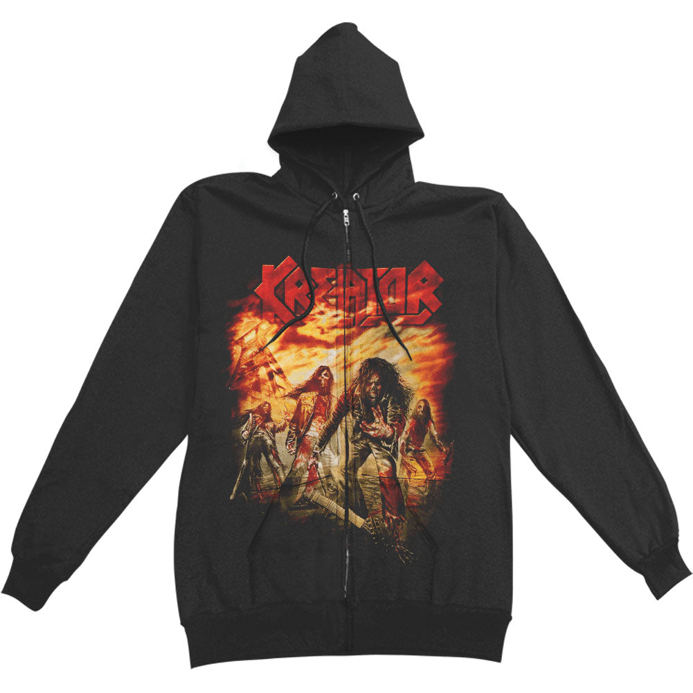 Kreator Dying Alive Zippered Hooded Sweatshirt