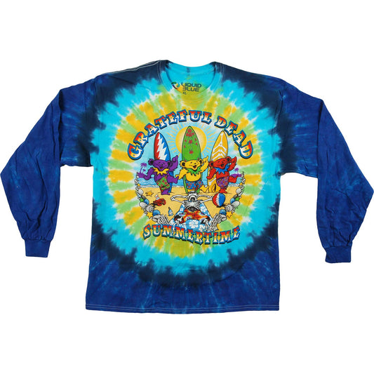 Beach Bear Bingo Tie Dye  Long Sleeve