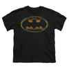 Black & Gold Embossed Shield Youth T-shirt