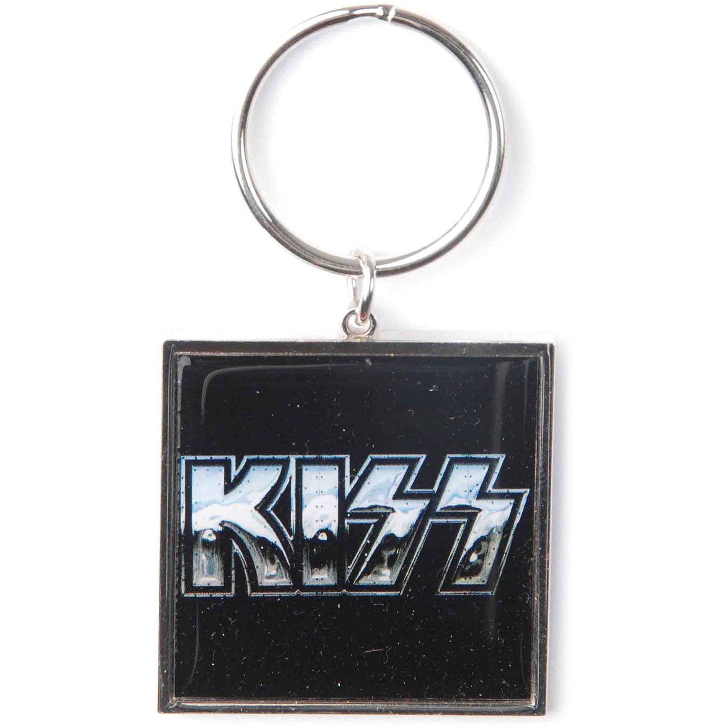 KISS Chrome Logo Metal Key Chain