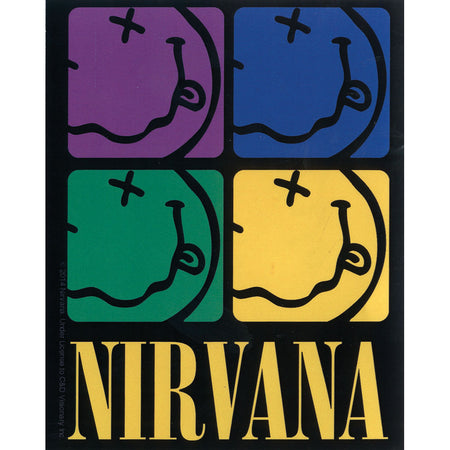 Nirvana Sticker 46672  Rockabilia Merch Store