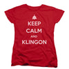 Calm Klingon Womens T-shirt