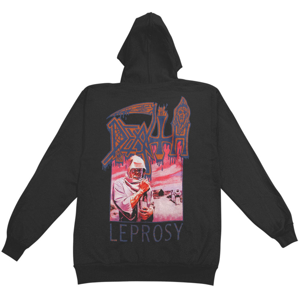 Leprosy Zippered Hooded Sweatshirt