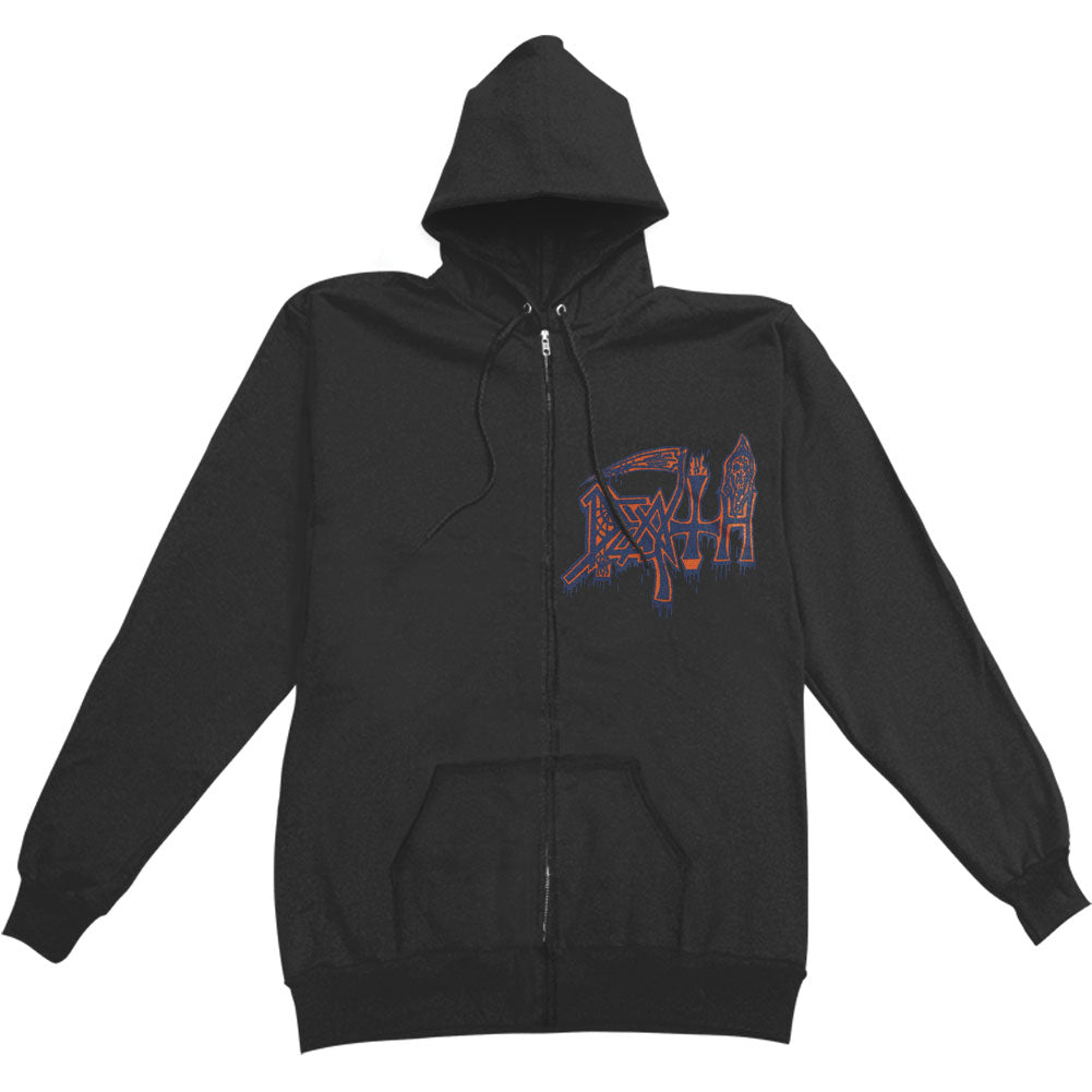 Leprosy Zippered Hooded Sweatshirt