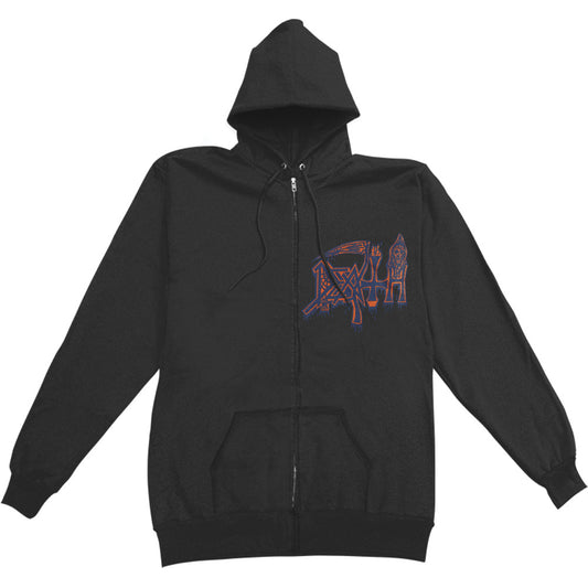 Leprosy Zippered Hooded Sweatshirt