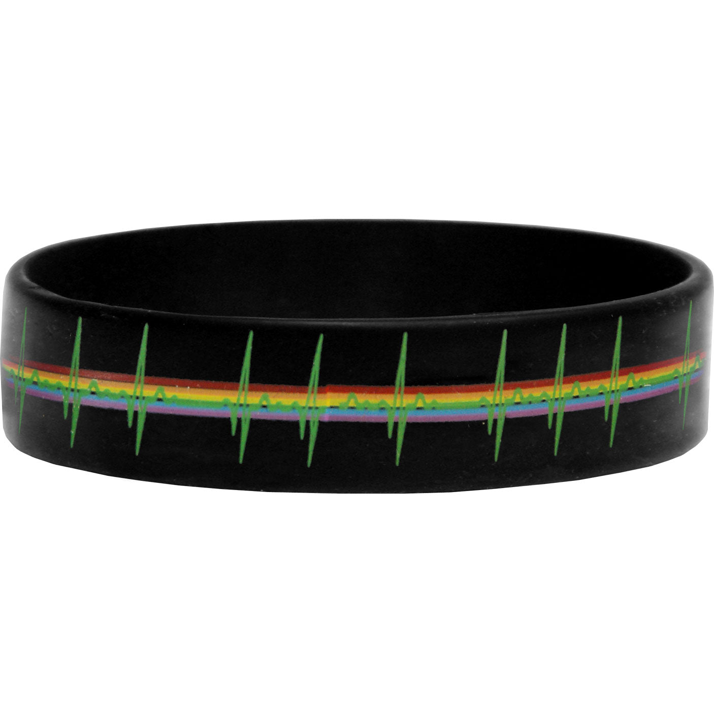 Logo & Pulse Rubber Bracelet