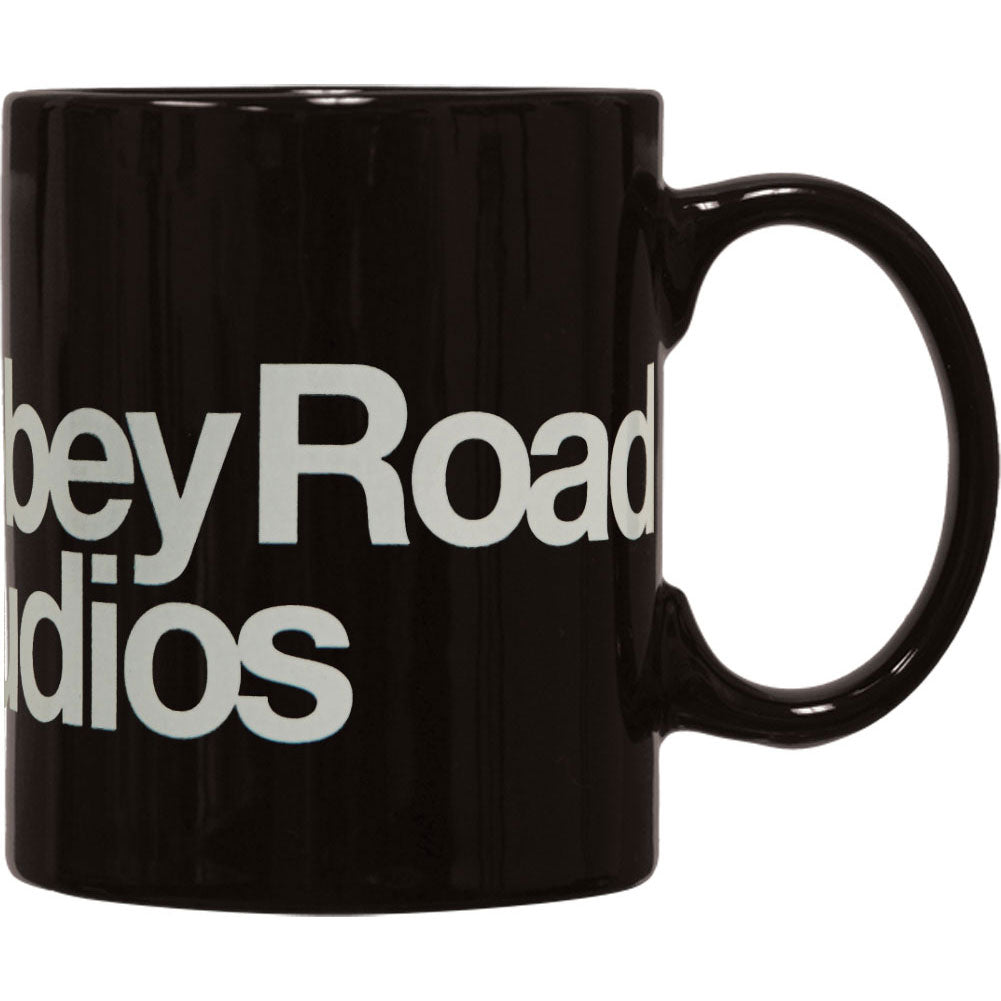 Beatles Logo On Black Coffee Mug