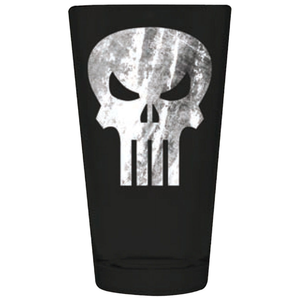 Punisher Skull Pint Glass