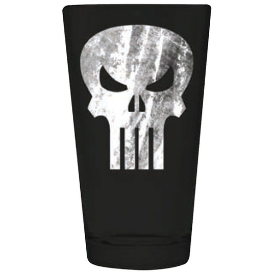 Punisher Skull Pint Glass