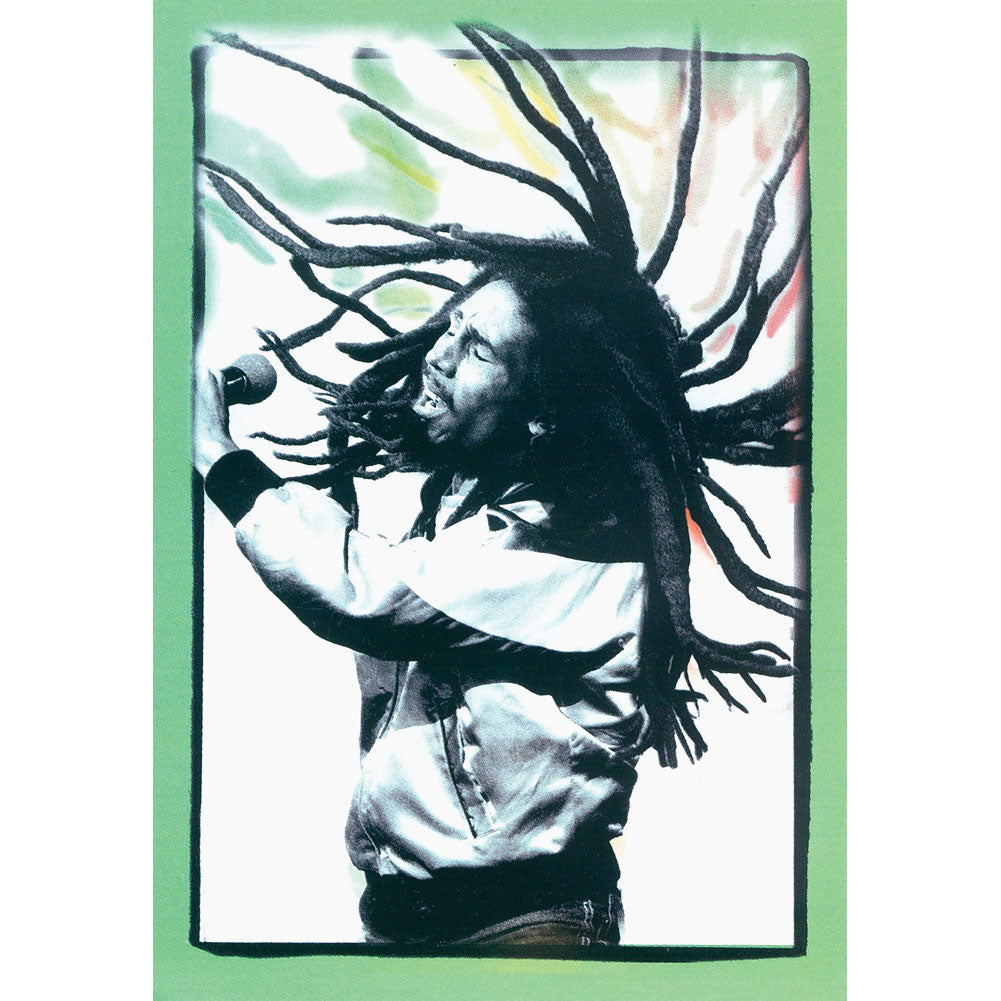 Bob Marley Flying Dreads Sticker Sticker
