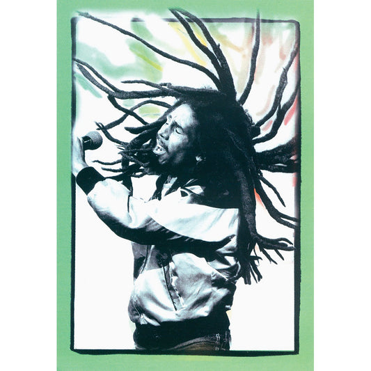 Bob Marley Flying Dreads Sticker Sticker