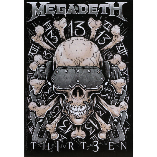 Megadeth Metal Skull Sticker
