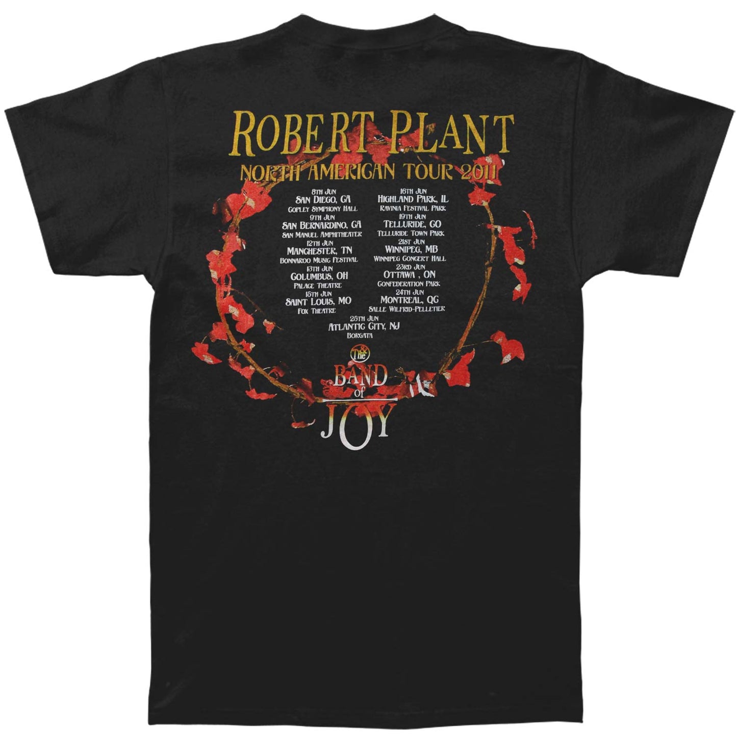 Cover Album N.A. June 2011 Tour Slim Fit T-shirt