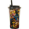 Characters Grid Straw Tumbler