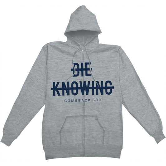 Comeback Kid Strikethrough Zippered Hooded Sweatshirt
