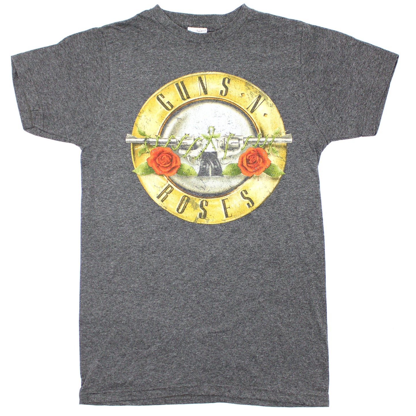 Guns N Roses Bullet Logo On Gray Tee T-shirt