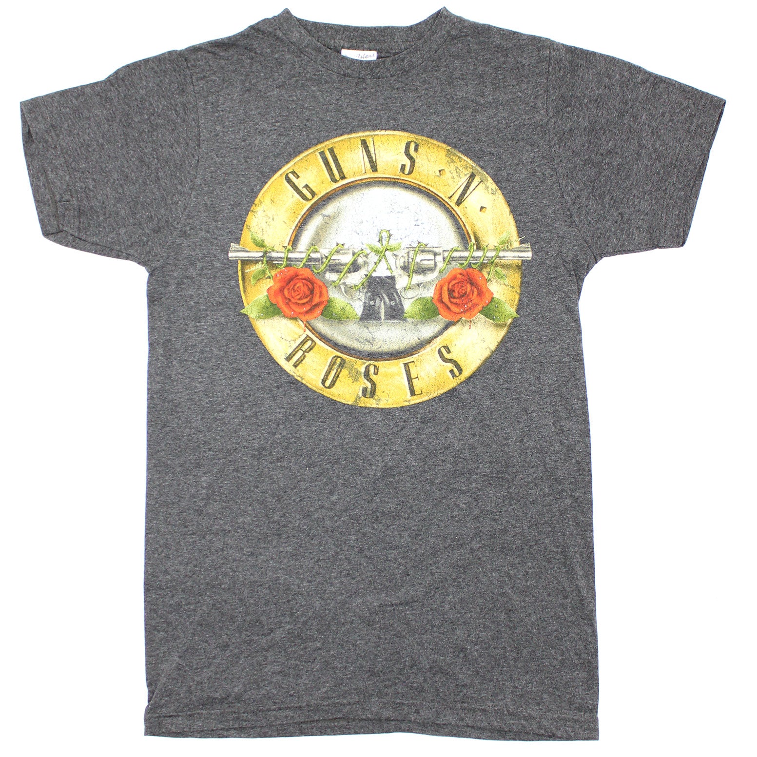 Guns N Roses Bullet Logo On Gray Tee T-shirt