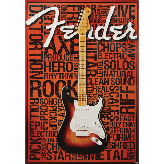 Fender Words Domestic Poster