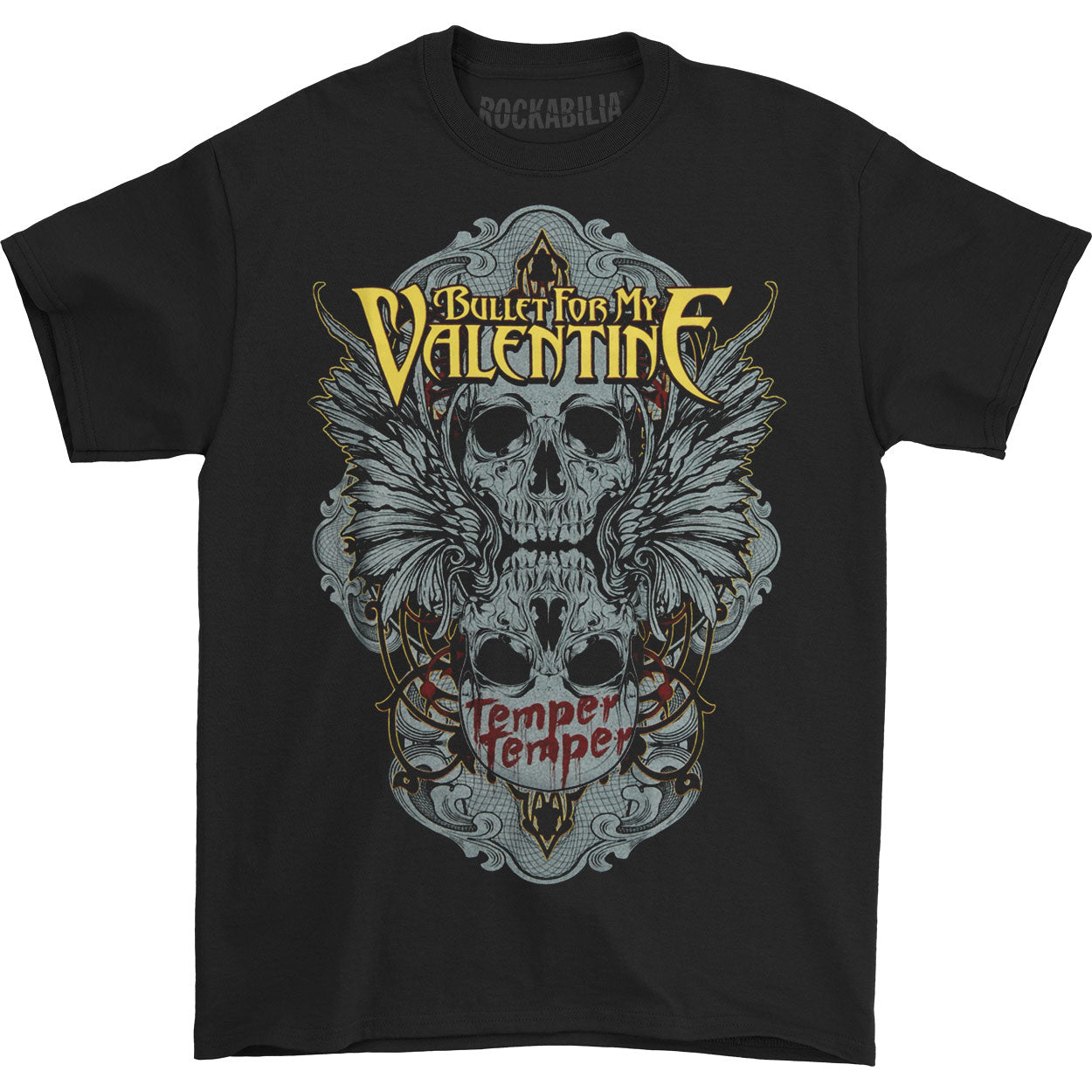 Bullet For My Valentine Winged Skull T-shirt