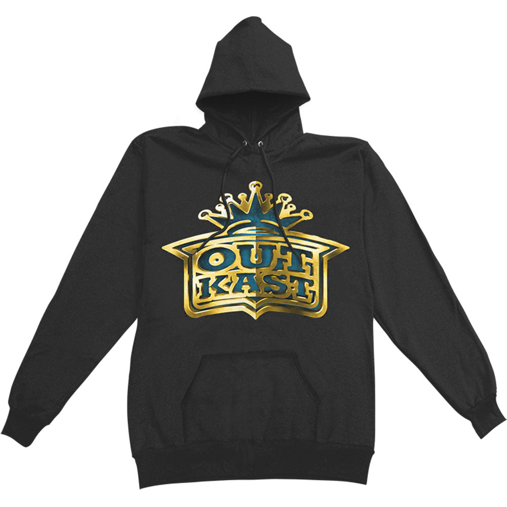 Gold Crown Logo Mens Pullover Hoodie Hooded Sweatshirt