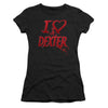 I Heart Dexter Cap Sleeve Junior Top