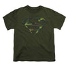 Distressed Camo Shield Youth T-shirt