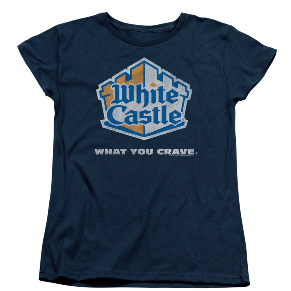 Distressed Logo Womens T-shirt