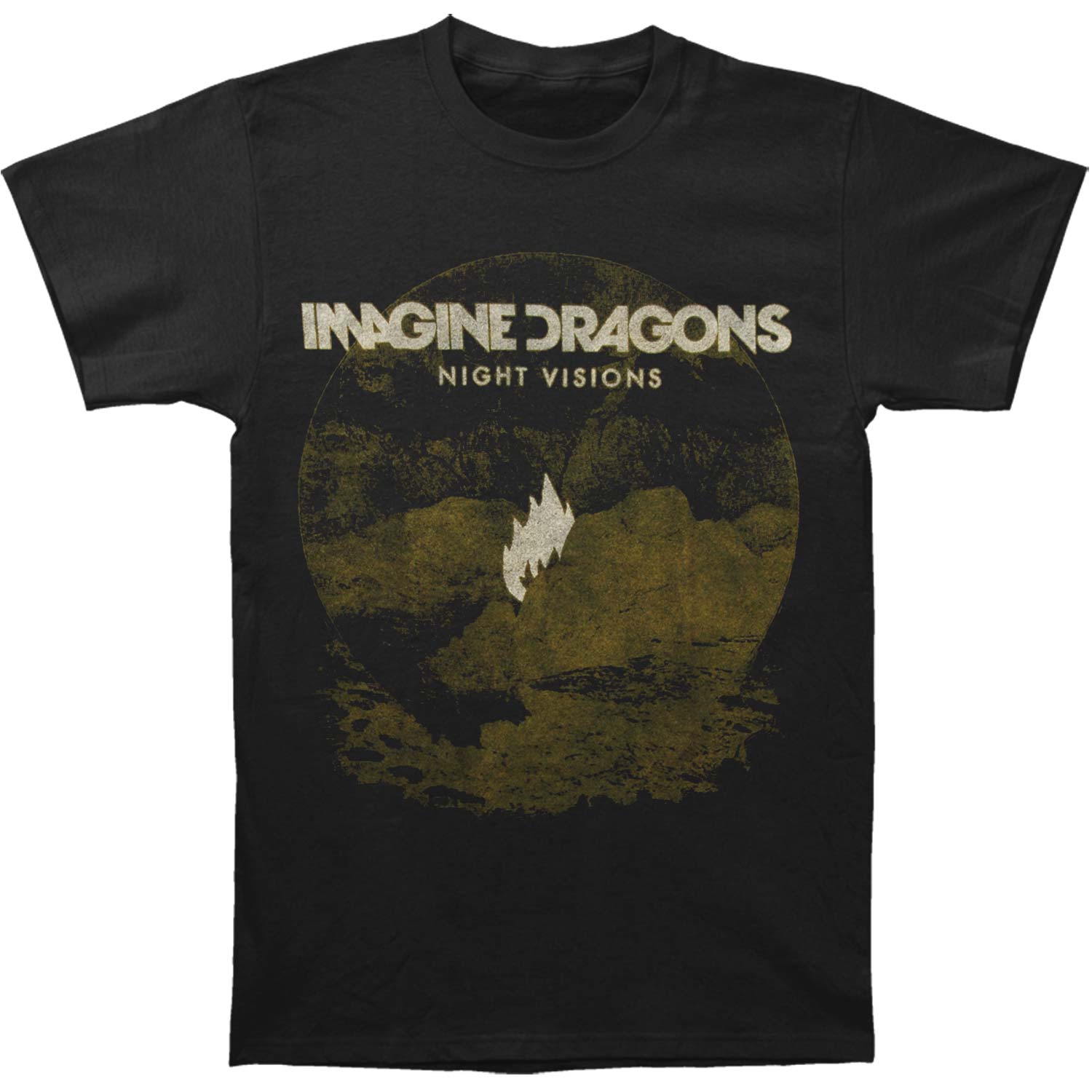 Imagine Dragons Flame Black T-shirt