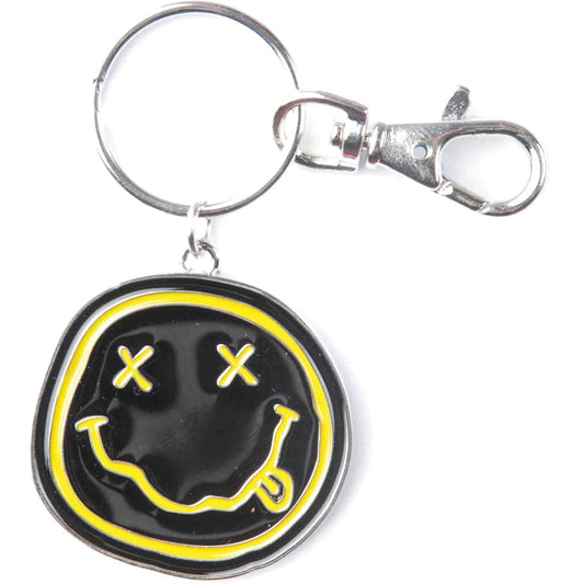 Nirvana Smiley Face Metal Key Chain