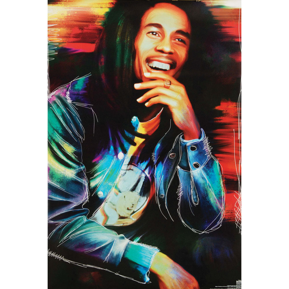 Bob Marley Etched Domestic Poster
