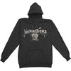 Bloody Logo - Grey On Black Hooded Sweatshirt