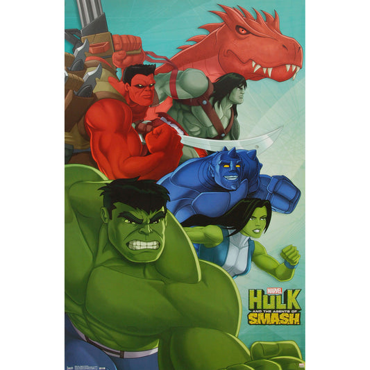 Incredible Hulk Agents Of Smash Domestic Poster