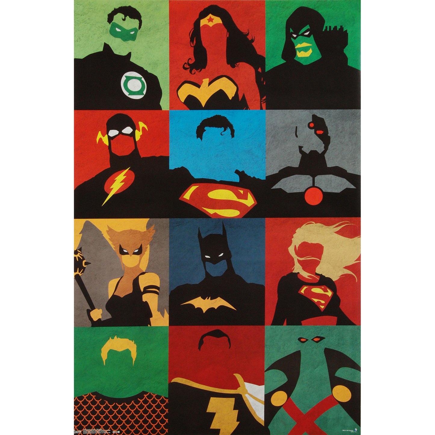 Justice League Of America Minimalist Domestic Poster