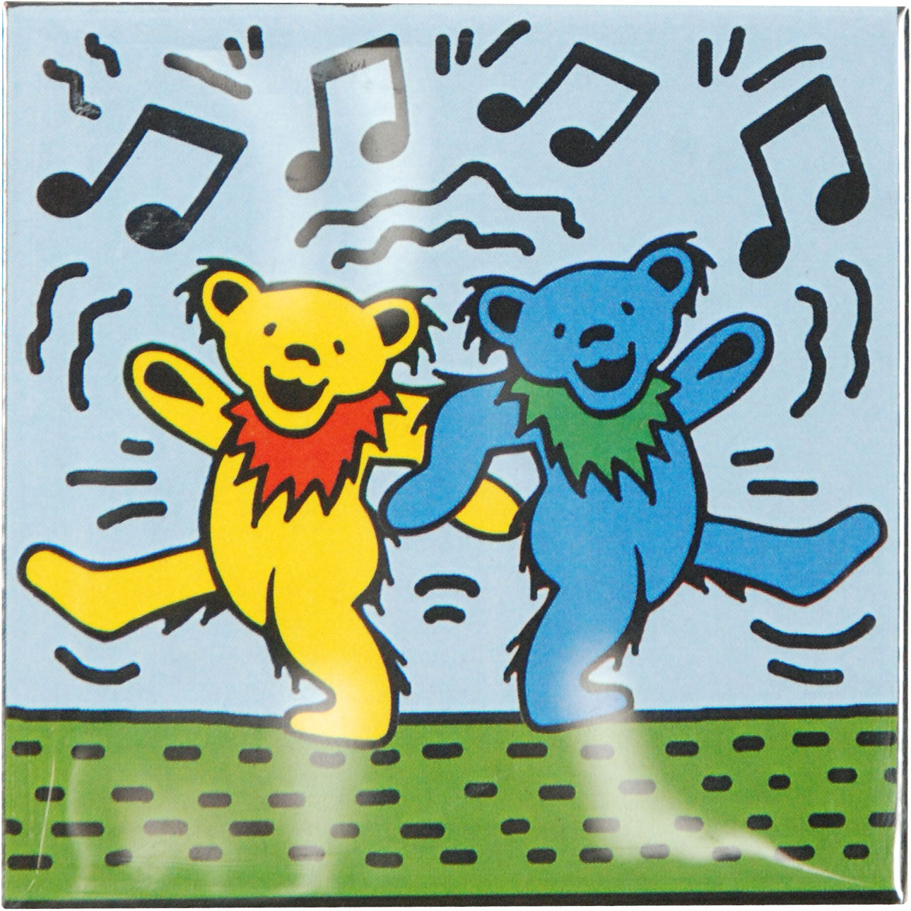 Bears On Blue Magnet
