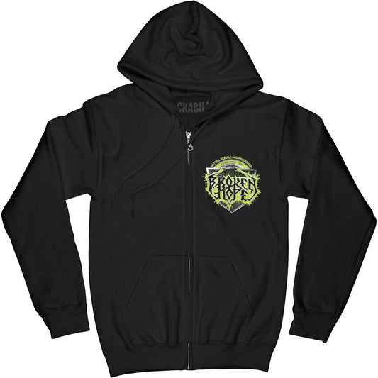 Logo Omen Zippered Hooded Sweatshirt