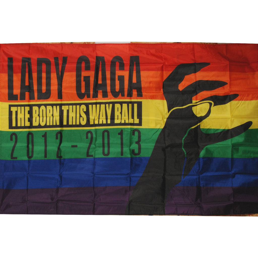 Lady Gaga Rainbow Poster Flag