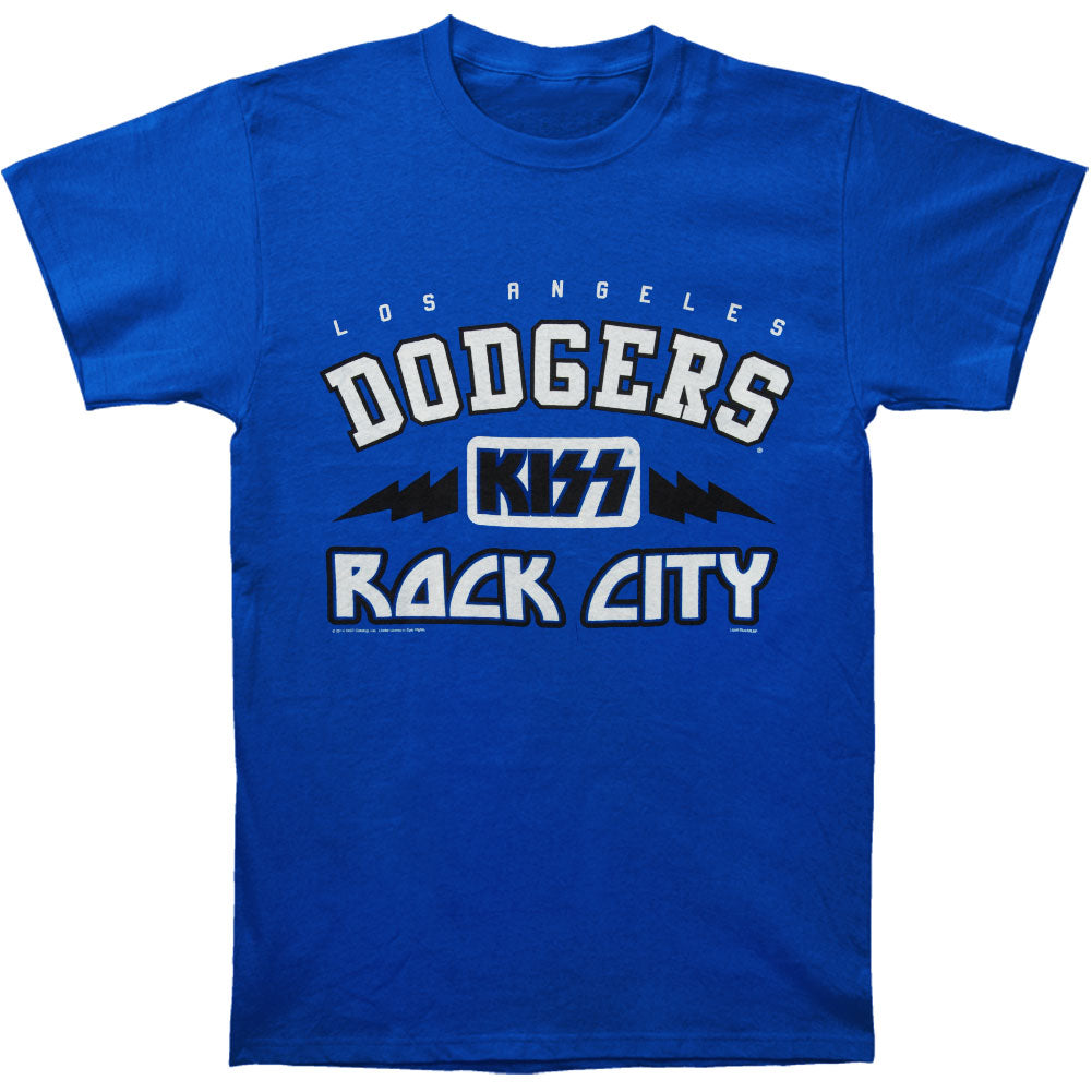 KISS Los Angeles Dodgers Baseball Rock City T-shirt