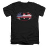 American Flag Oval Slim Fit T-shirt
