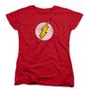 Flash Logo Distressed Womens T-shirt