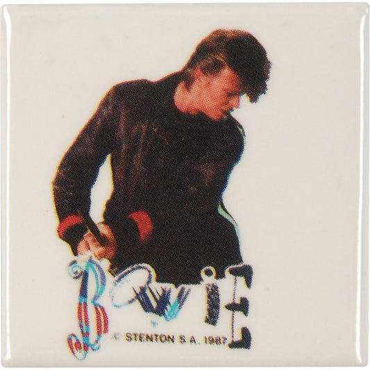 David Bowie Posing Pewter Pin Badge