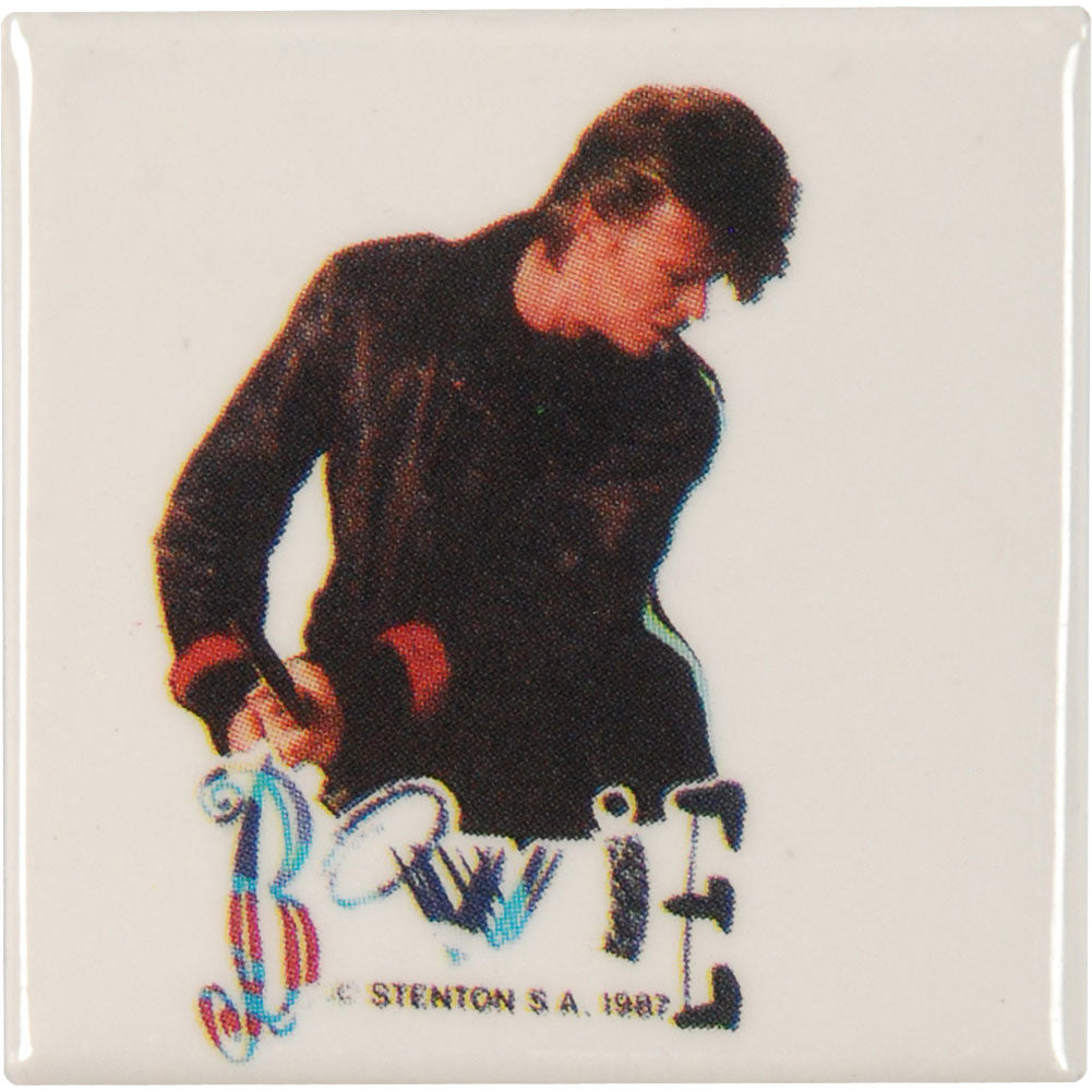 David Bowie Posing Pewter Pin Badge
