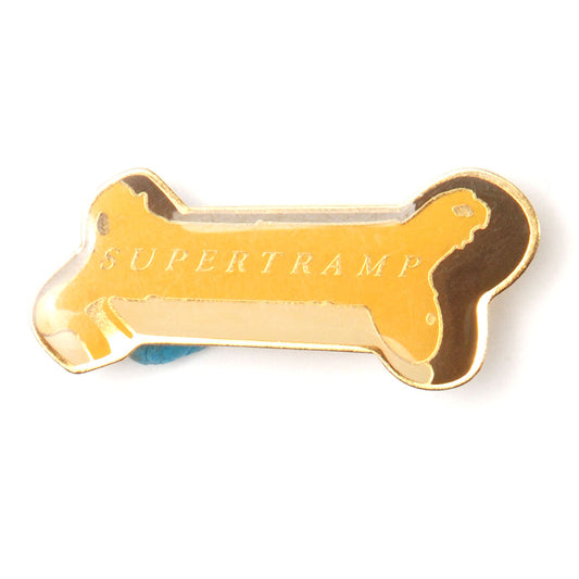 Supertramp Dog Bone Pewter Pin Badge