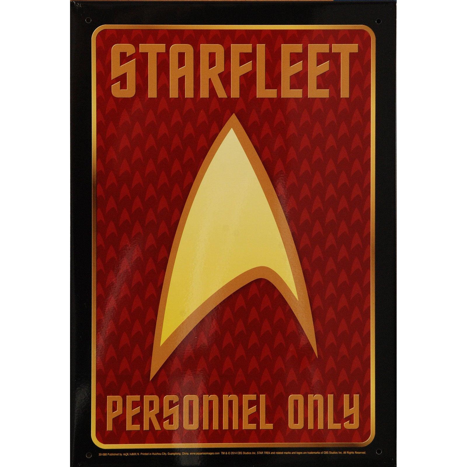 Authorized Personnel Tin Concert Sign