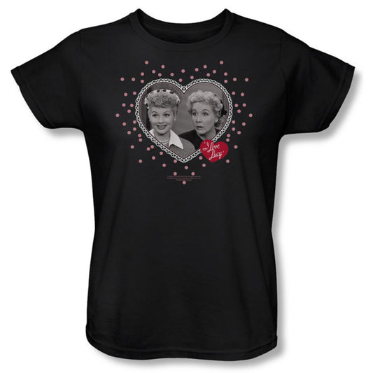 Hearts And Dots Womens T-shirt