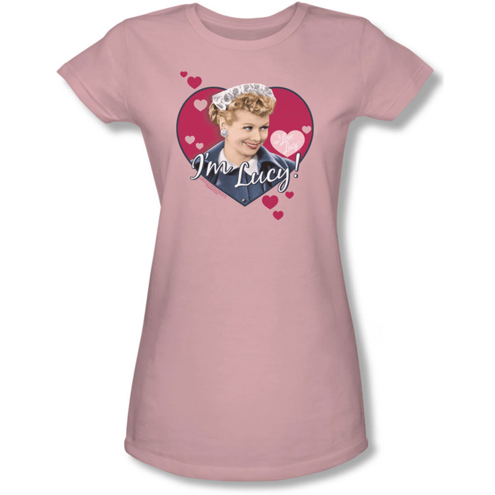 I Love Lucy I'm Lucy Cap Sleeve Junior Top