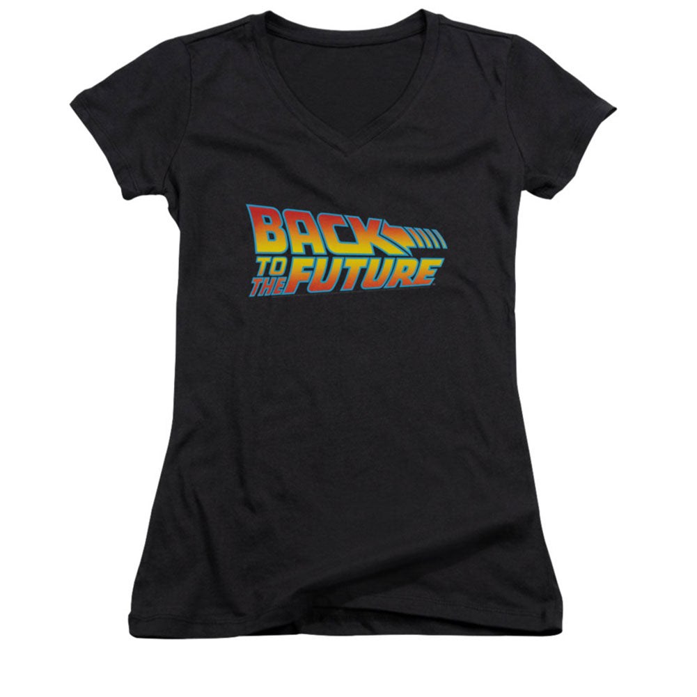 Back To The Future Logo Cap Sleeve Junior Top