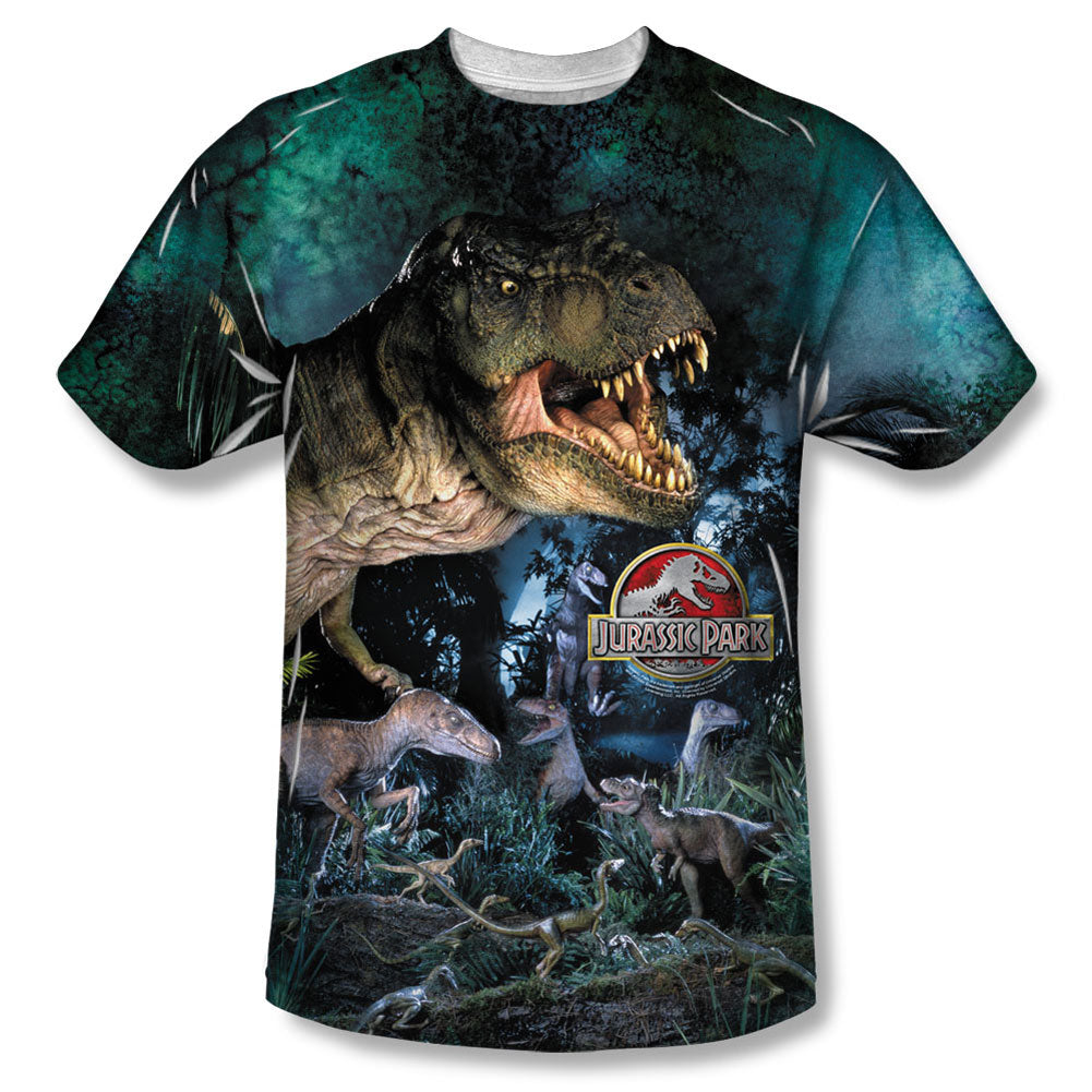 Jurassic Park Dinos Gather Sublimation T-shirt