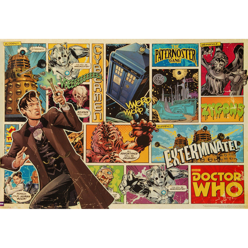 Doctor Who Comic Strip Domestic Poster