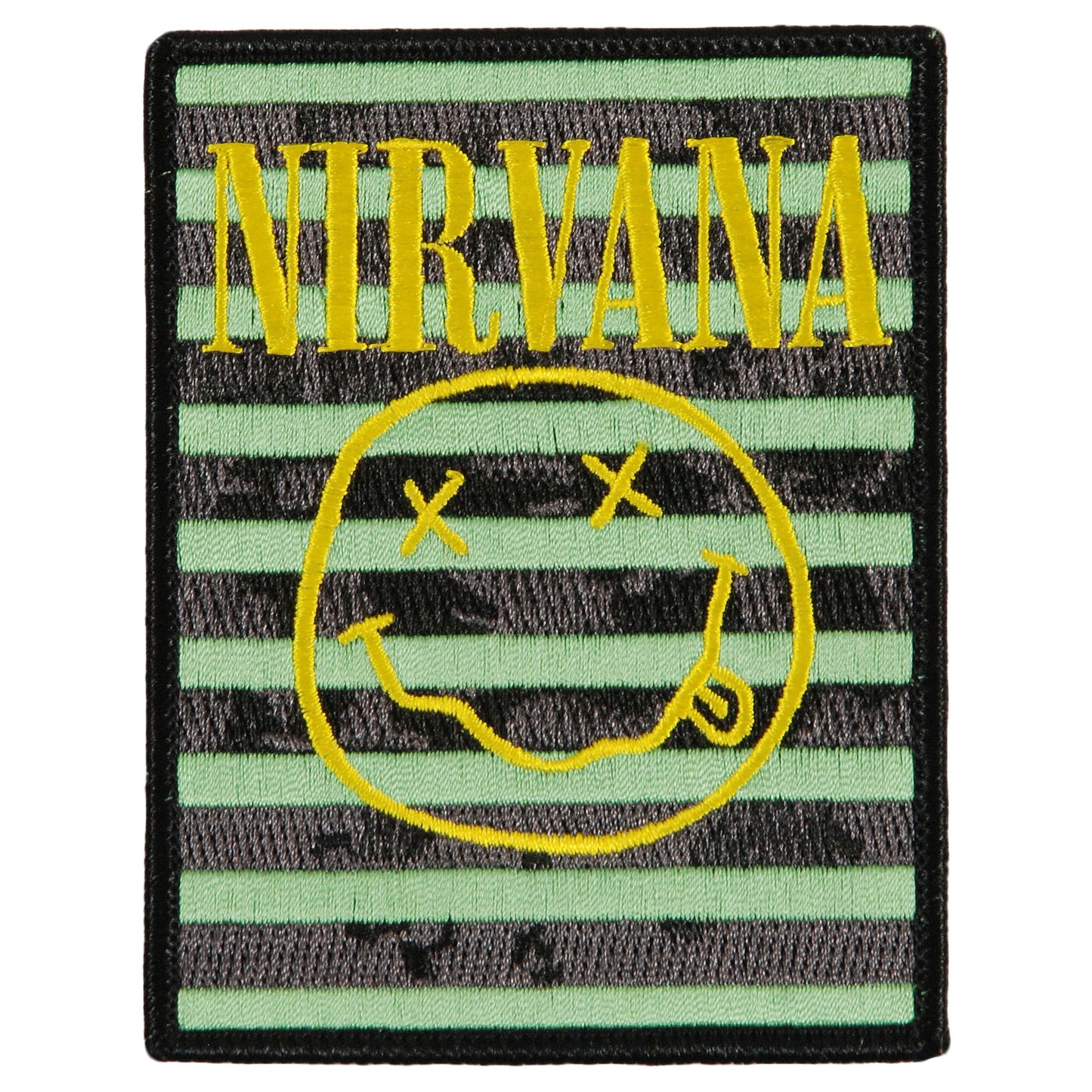Smiley Stripes Embroidered Patch